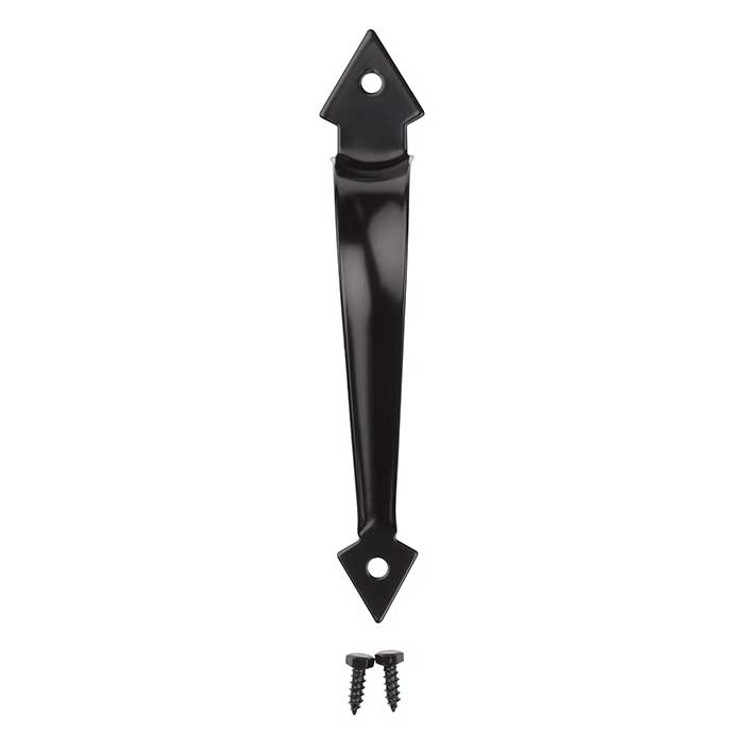National Hardware Ornamental Pull, For Gates, Cabinets, Doors, And Drawers, 8-3/4", Visual Pack, Catalog #V3, Black
