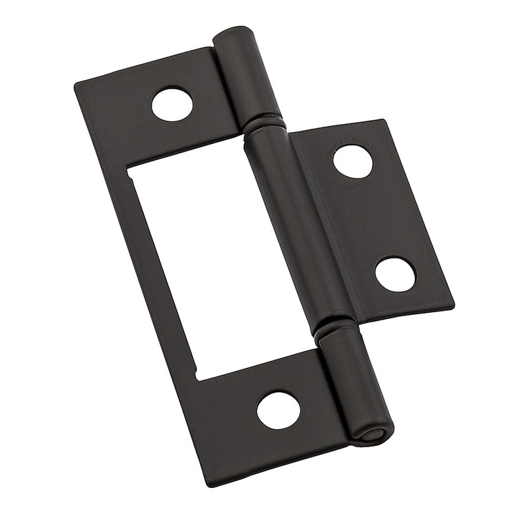 National Hardware Surface-Mounted Hinges, 3", Non-Removable Pin, Safe Working Load 9 Lbs., Visual Pack Of 2 Pieces, Catalog #V530, Oil Rubbed Dark Bronze
