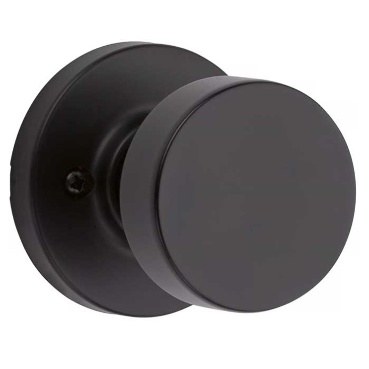 Kwikset Pismo Half Dummy Knob With Round Rose, Matte Black