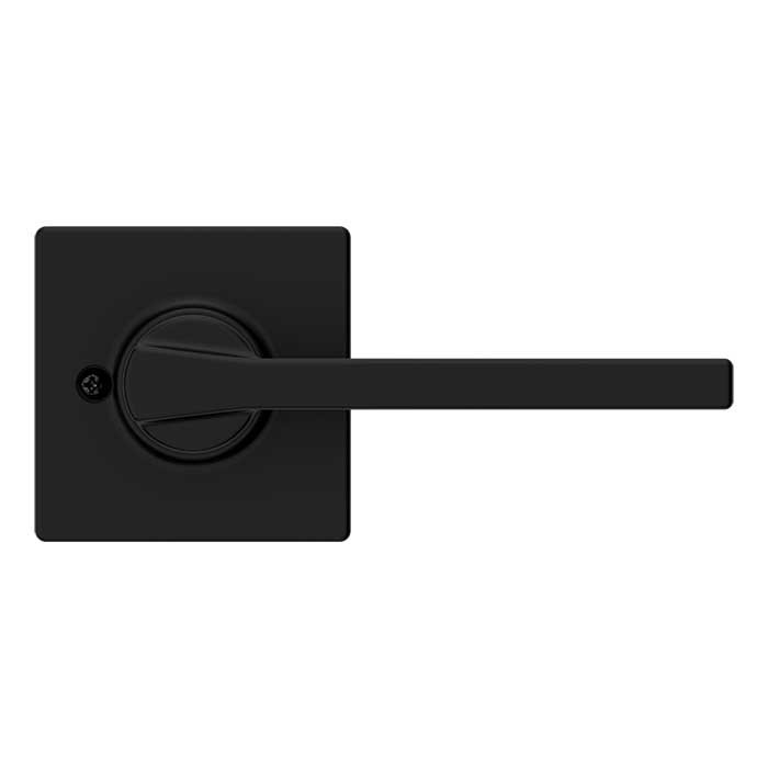 Kwikset Casey Half Dummy Lever With Square Rose, Matte Black