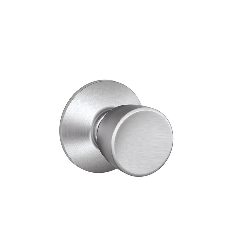 Schlage Residential F10 Bell Passage Knob Lock Function, Satin Chrome