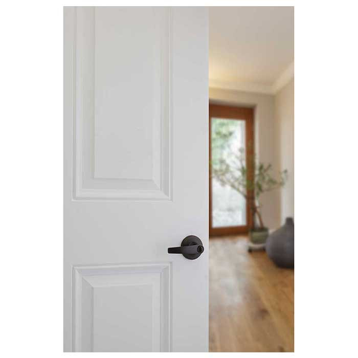 Kwikset Delta Privacy Lever With 6-Way Adjustable Latch And Round Corner Strike, Venetian Bronze