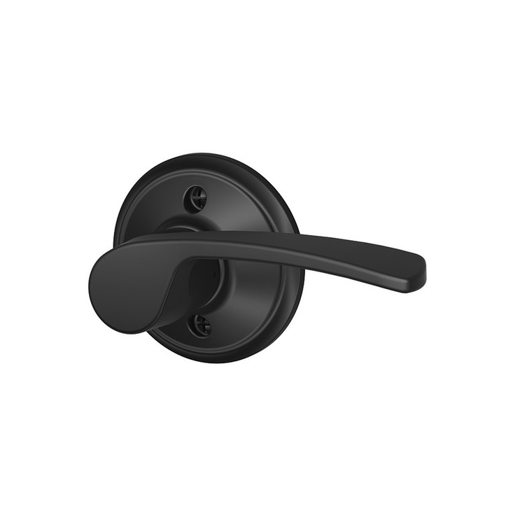 Schlage Residential F170 Merano Lever Single Dummy Trim Function, Right Hand Handing, Matte Black