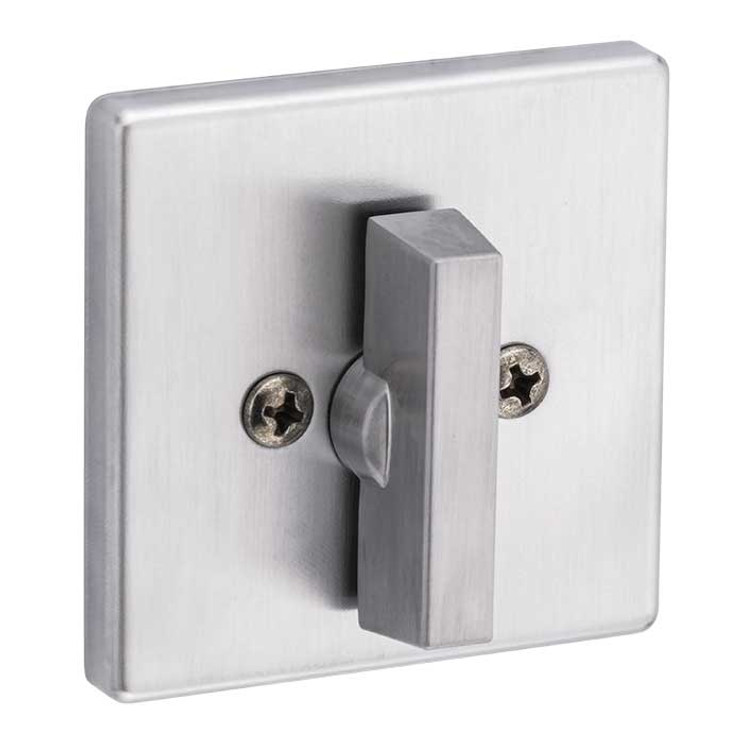 Kwikset 660 Sqt Single Cylinder Deadbolt Square, Smartkey, Round Corner Adjustable Latch, With Round Corner 1" X 2-1/4" Strike And Round Corner Full Lip Strike, Satin Chrome