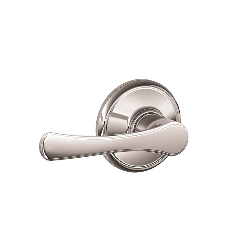 Schlage Residential F10 Avila Passage Lever Lock Function, Bright Polished Chrome