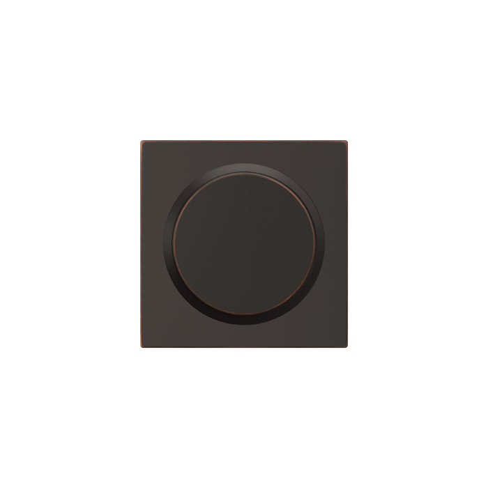 Schlage Residential F170 Bowery Knob Single Dummy Trim With Collins Trim Function, Decorative, Aged Bronze