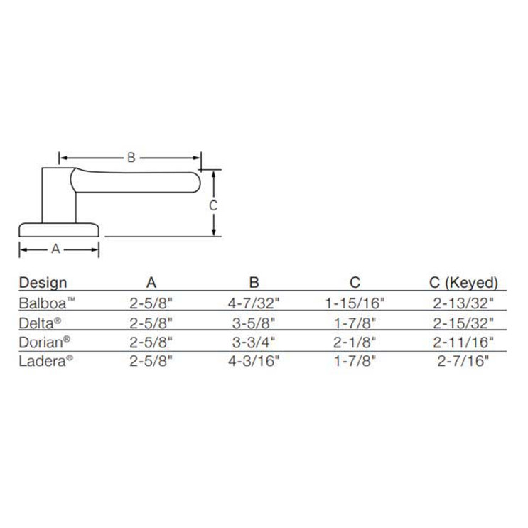 Kwikset Dorian Passage Lever With 6-Way Adjustable Latch And Round Corner Strike, Satin Nickel