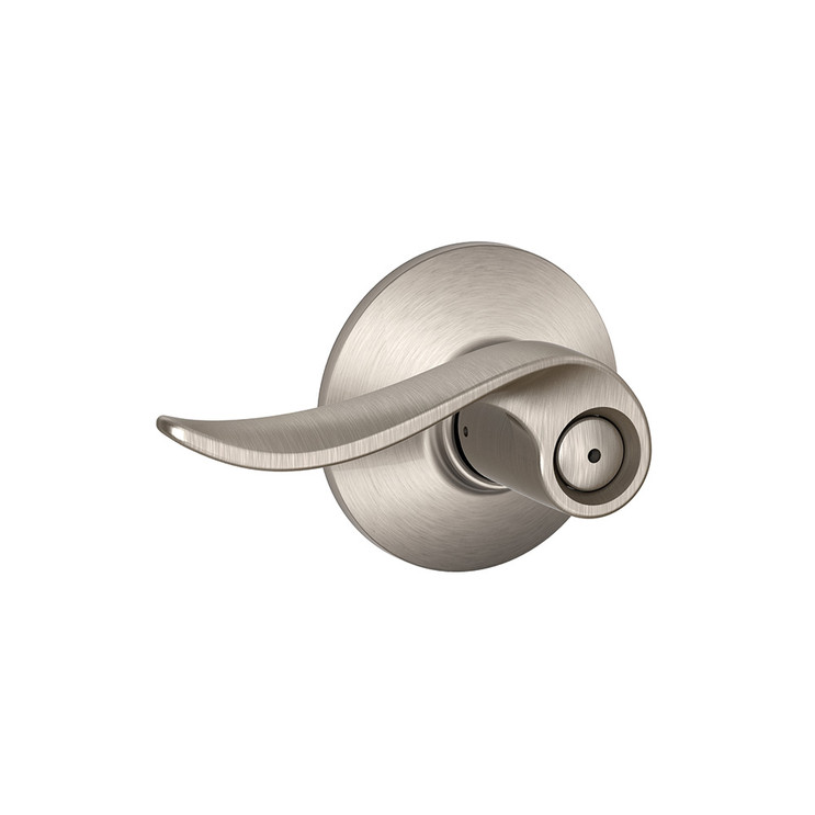 Schlage Residential F40 Sacramento Privacy Lever Lock Function, Satin Nickel