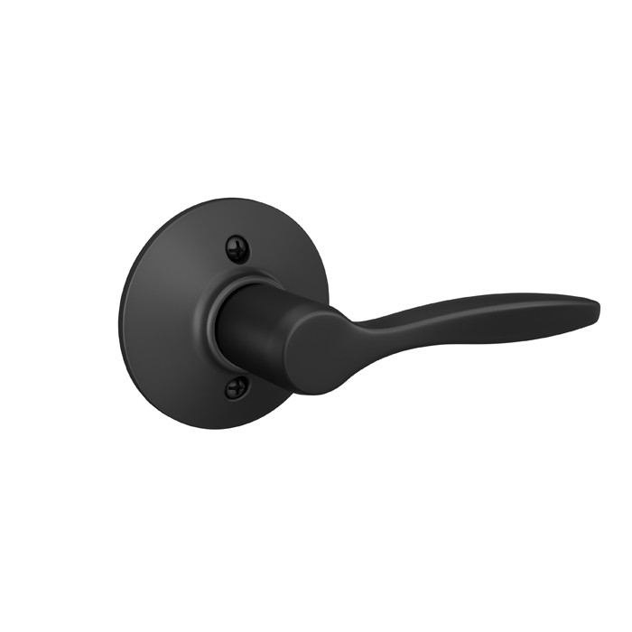 Schlage Residential F170 Delfayo Lever Single Dummy Trim Function, Right Hand Handing, Matte Black