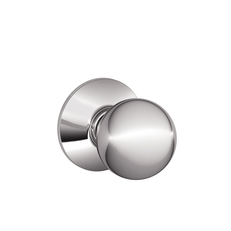 Schlage Residential F10 Orbit Passage Knob Lock Function, Bright Polished Chrome