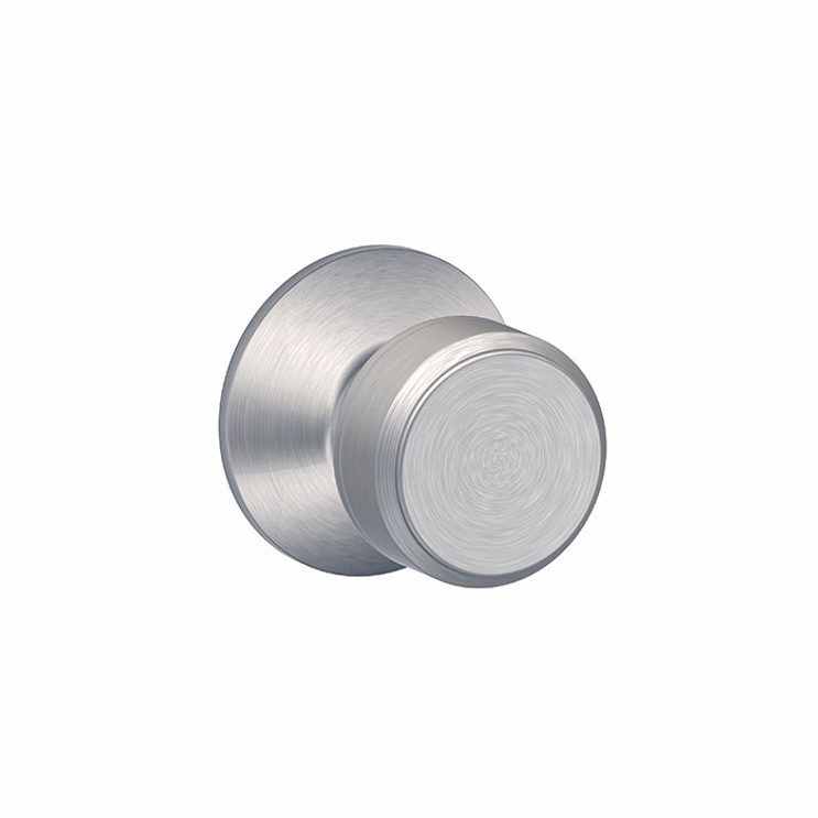 Schlage Residential F10 Bowery Passage Knob Lock Function, Satin Chrome