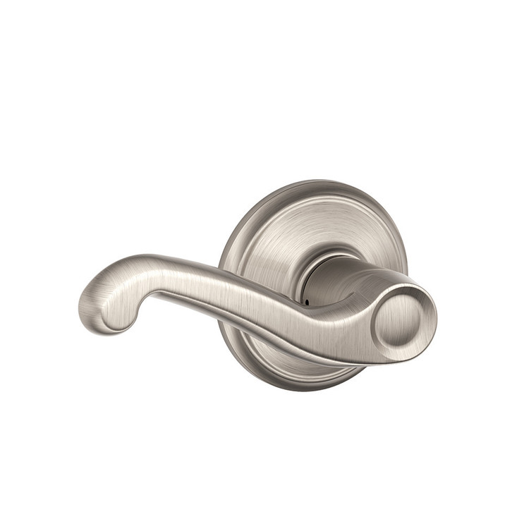Schlage Residential F10 Flair Passage Lever Lock Function, Satin Nickel