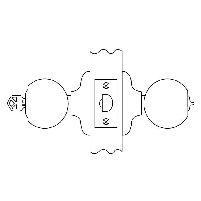 Kwikset Hancock Keyed Entry Knob Smartkey With 6-Way Adjustable Latch And Round Corner Strike, Venetian Bronze