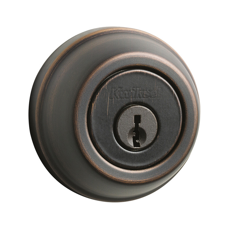 Kwikset 780 Single Cylinder Deadbolt X Thumbturn, 6-Way Adjustable Latch, Round And Square Corner Strikes, Keyed Alike, Venetian Bronze