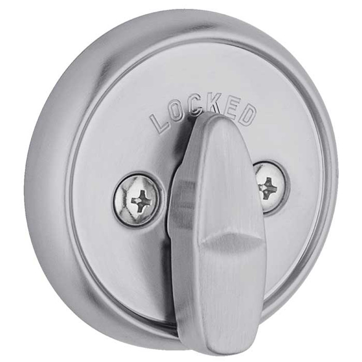 Kwikset 780 Single Cylinder Deadbolt X Thumbturn, 6-Way Adjustable Latch, Round And Square Corner Strikes, Keyed Alike, Satin Chrome