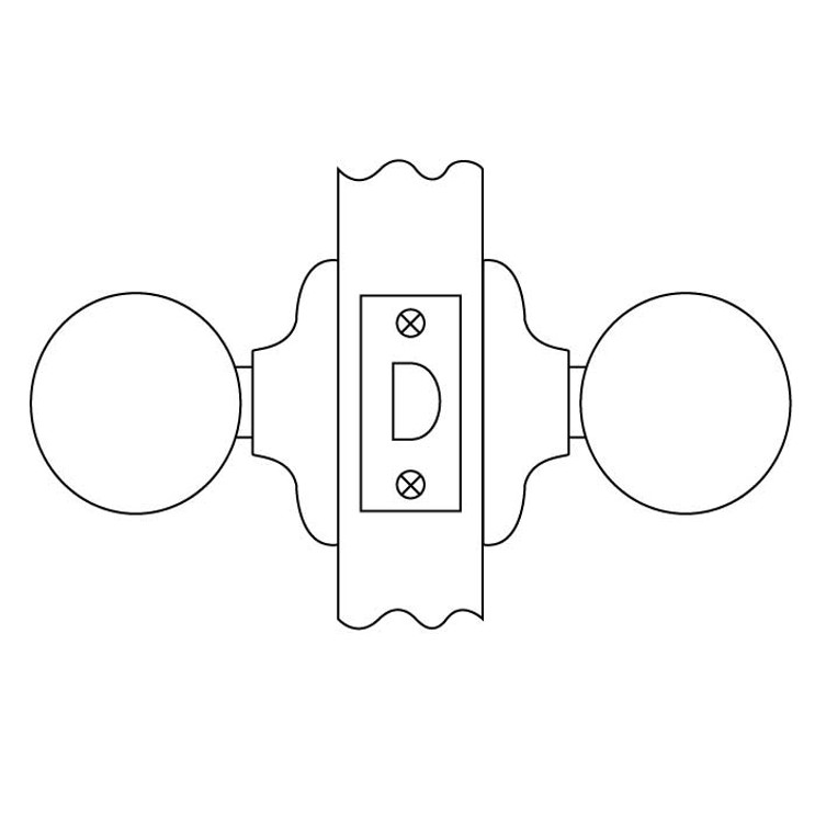 Kwikset Laurel Passage Knob With 6-Way Adjustable Latch And Round Corner Strike, Venetian Bronze