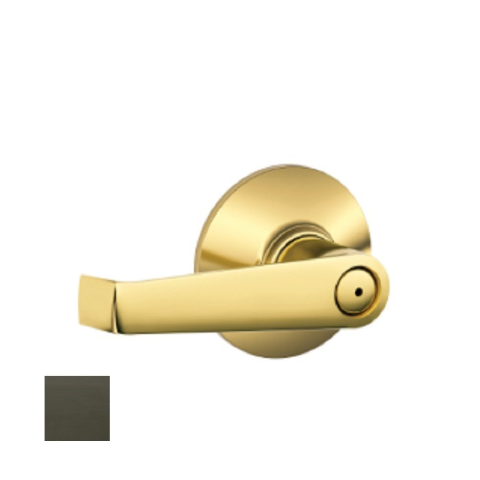 Schlage Residential F40 Elan Privacy Lever Lock Function, Aged Bronze