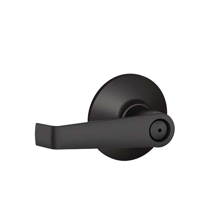 Schlage Residential F40 Elan Privacy Lever Lock Function, Matte Black
