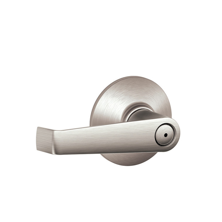 Schlage Residential F40 Elan Privacy Lever Lock Function, Satin Nickel