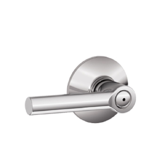 Schlage Residential F40 Broadway Privacy Lever Lock Function, Bright Polished Chrome