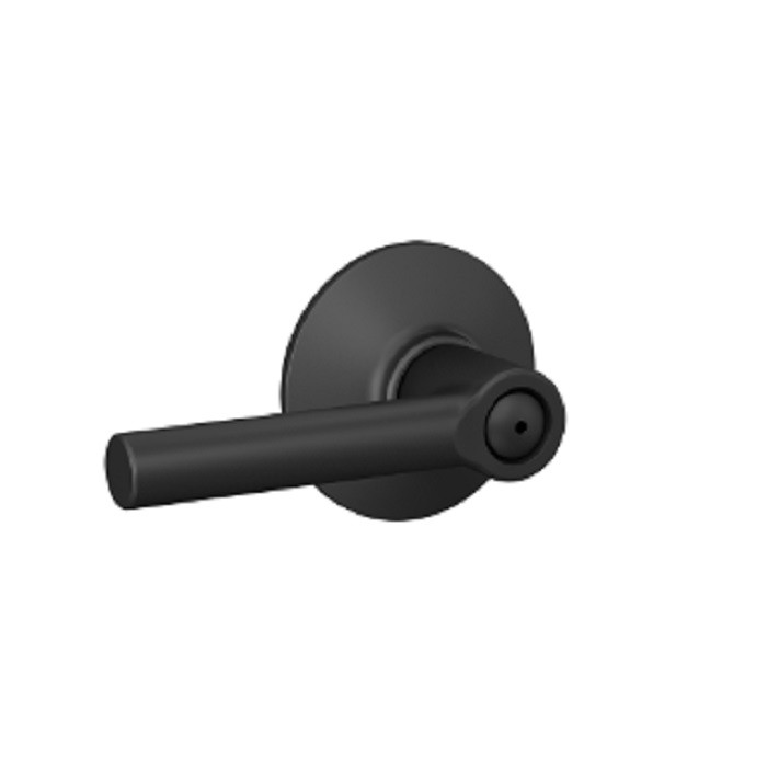 Schlage Residential F40 Broadway Privacy Lever Lock Function, Matte Black