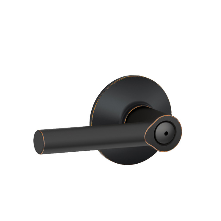 Schlage Residential F40 Broadway Privacy Lever Lock Function, Aged Bronze