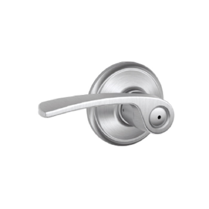 Schlage Residential F40 Merano Privacy Lever Lock Function, Satin Chrome