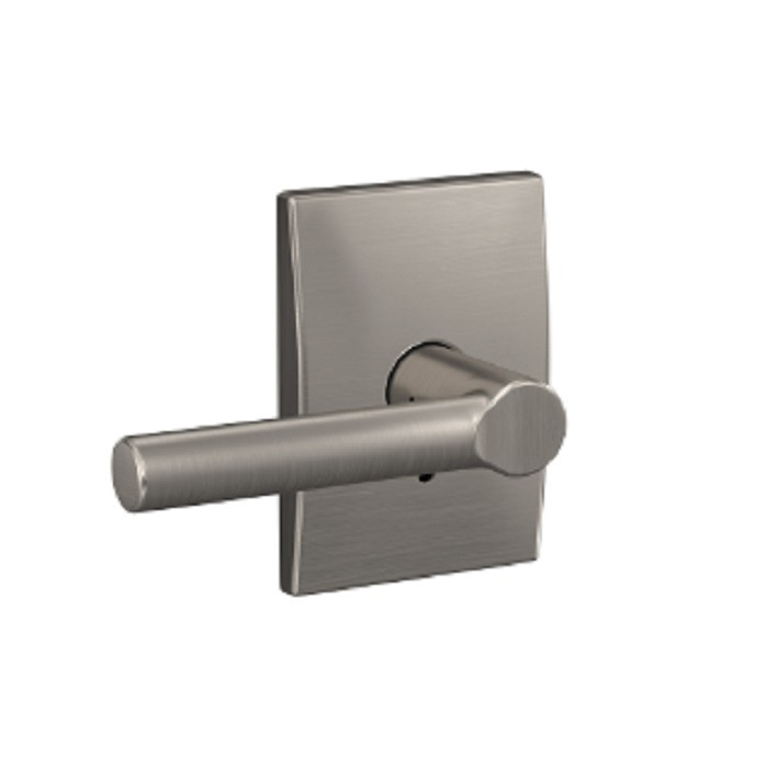 Schlage Residential F40 Broadway Privacy Lever Lock With Century Trim Function, Decorative, Satin Nickel