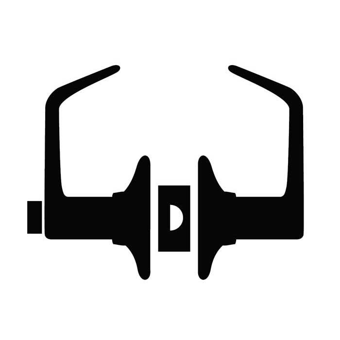 Schlage Residential F40 Merano Privacy Lever Lock With Addison Trim Function, Decorative, Satin Nickel