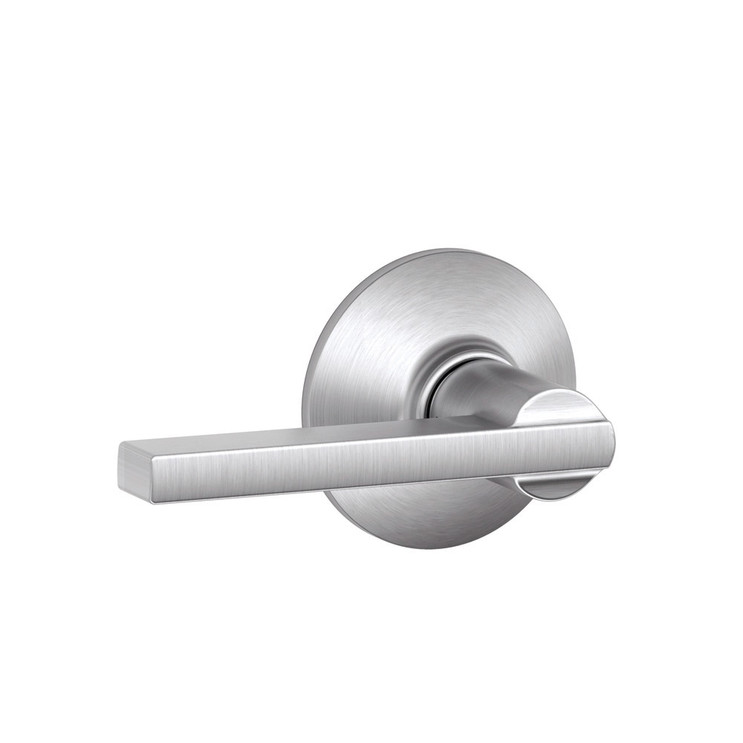 Schlage Residential F10 Latitude Passage Lever Lock Function, Satin Chrome
