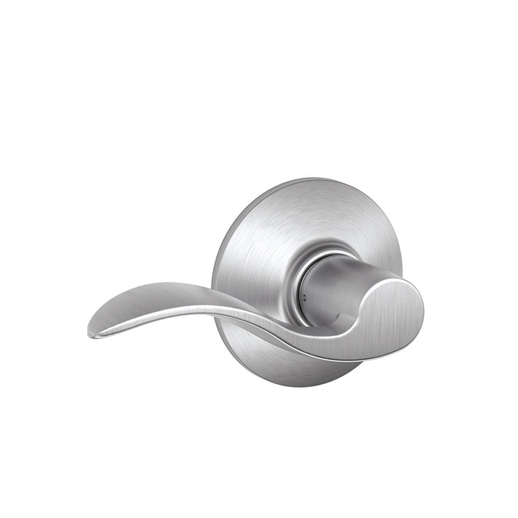 Schlage Residential F10 Accent Passage Lever Lock Function, Satin Chrome