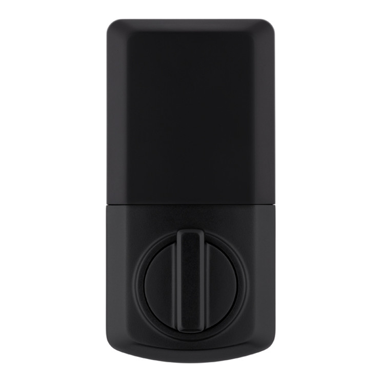 Kwikset Powerbolt 9240 Electronic Deadbolt Contemporary, Stand Alone, Battery Powered (Batteries Not Included), 4-Way Adjustable Latch And Round Corner Strike, KW1 Keyway, Satin Nickel