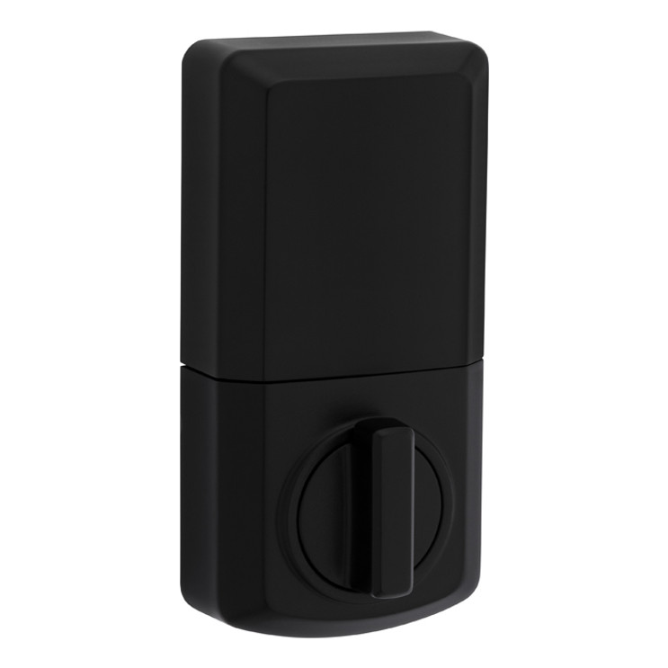 Kwikset Powerbolt 9240 Electronic Deadbolt Contemporary, Stand Alone, Battery Powered (Batteries Not Included), 4-Way Adjustable Latch And Round Corner Strike, KW1 Keyway, Satin Nickel