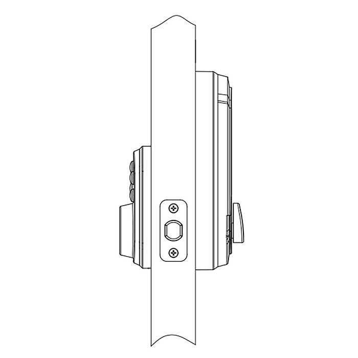 Kwikset Smartcode 9270 Touchpad Electronic Deadbolt Traditional Smartkey With Round Corner Adjustable 20 Minute Ul Latch And Round Corner Strike, Satin Nickel