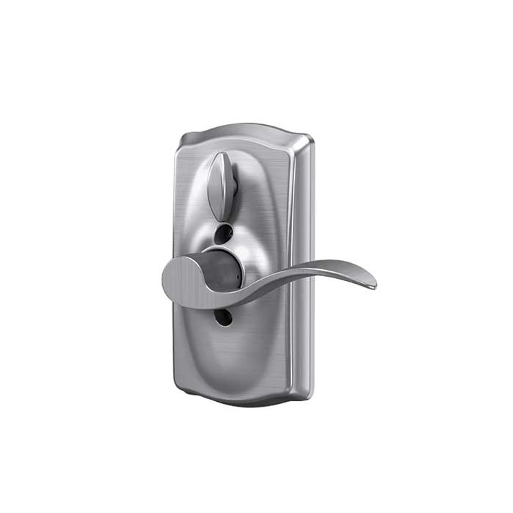 Schlage Residential Fe595 Keypad Lever With Camelot Trim And Accent Lever With Flex Lock Style, Satin Chrome
