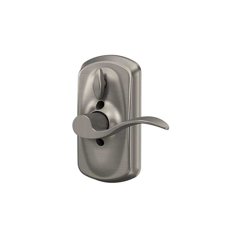 Schlage Residential Fe595 Keypad Lever With Plymouth Trim And Accent Lever With Flex Lock Style, Knob, Satin Nickel