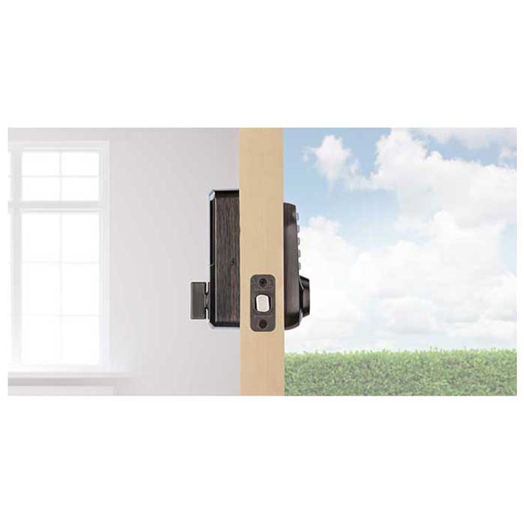 Kwikset Halo Wi-Fi Enabled 938 Keypad Deadbolt Electronic Smartket With Round Corner Adjustable 20 Minute Ul Latch And Round Corner Strike, Venetian Bronze