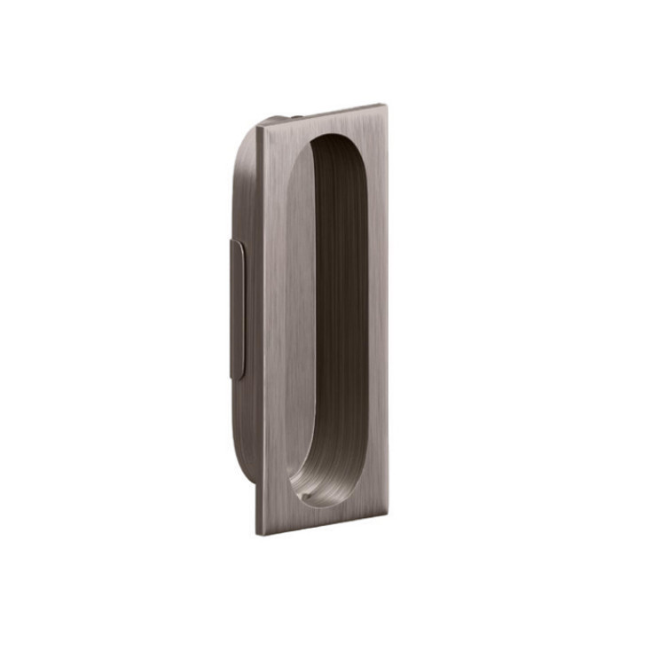 Ives Flush Pull-Rectangle Rectangular, 3-1/8" High, 1-5/16" Wide, 15/32" Deep, Cast Brass, /B15, Satin Nickel