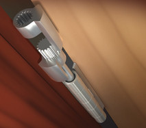 Perfect Products Door Saver Ii Hinge Pin Doorstop Residential Saver Ultra Low Profile Replacement Stop, Satin Chrome