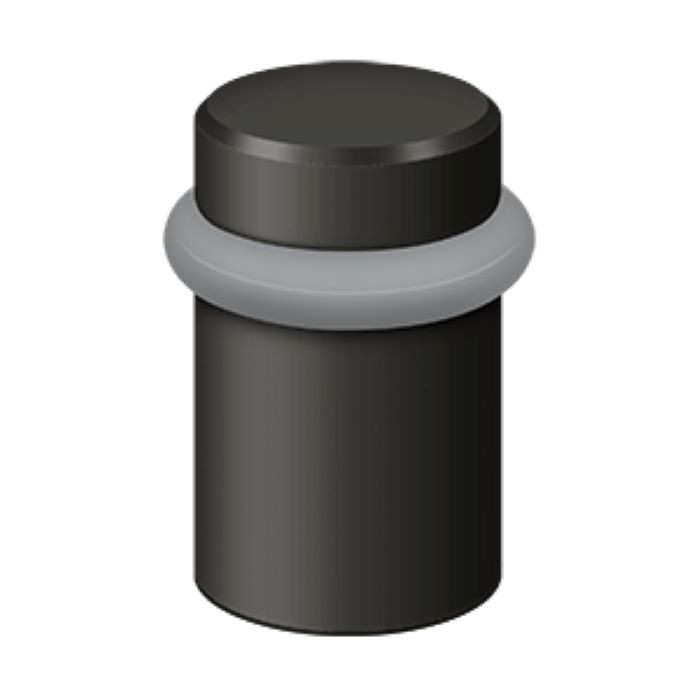 Deltana Universal Floor Bumper 2", Solid Brass, Oil Rubbed Dark Bronze