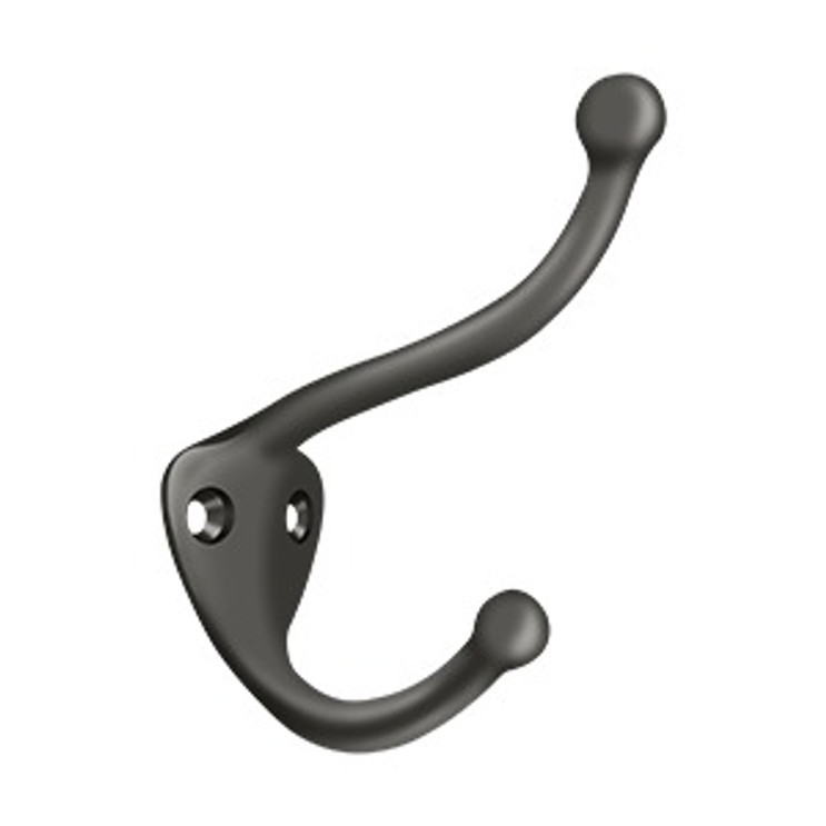 Deltana Coat And Hat Hook, Oil Rubbed Dark Bronze