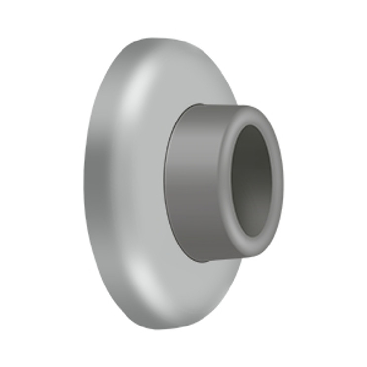 Deltana Wall Bumper Mount, Concave Flush, 2-1/2" Diameter, Satin Stainless Steel