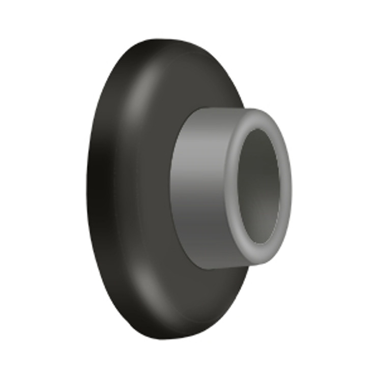 Deltana Wall Bumper Mount, Concave Flush, 2-1/2" Diameter, Oil Rubbed Dark Bronze