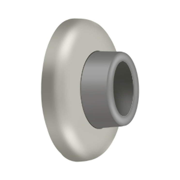 Deltana Wall Bumper Mount, Concave Flush, 2-1/2" Diameter, Satin Nickel