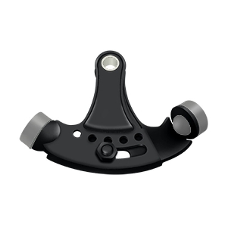 Deltana Hinge Pin Door Stop, Mounted, Adjustable, Solid Brass, Matte Black