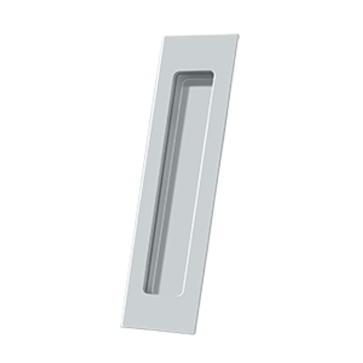 Deltana Flush Pull Large, 7" X 1-7/8" X 3/8", Bright Polished Chrome