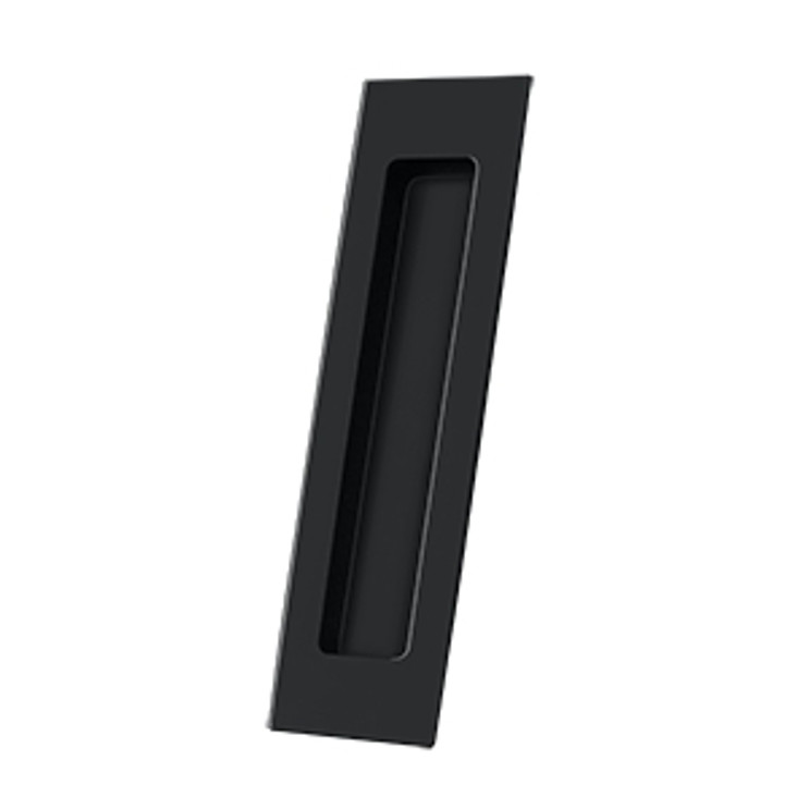 Deltana Flush Pull Large, 7" X 1-7/8" X 3/8", Matte Black