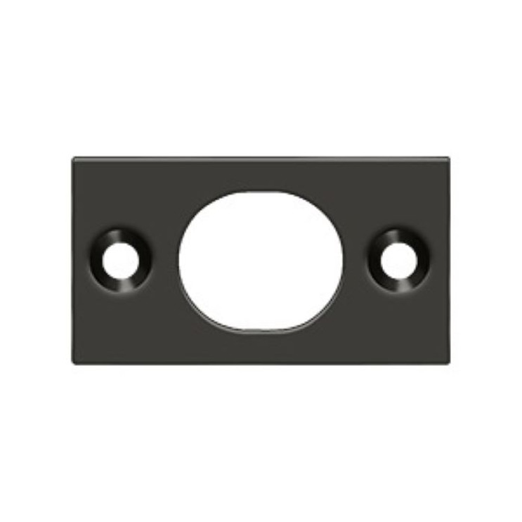 Deltana Strike Plate For Extension Flush Bolt For 6",1-3/4" X 1", Oil Rubbed Dark Bronze