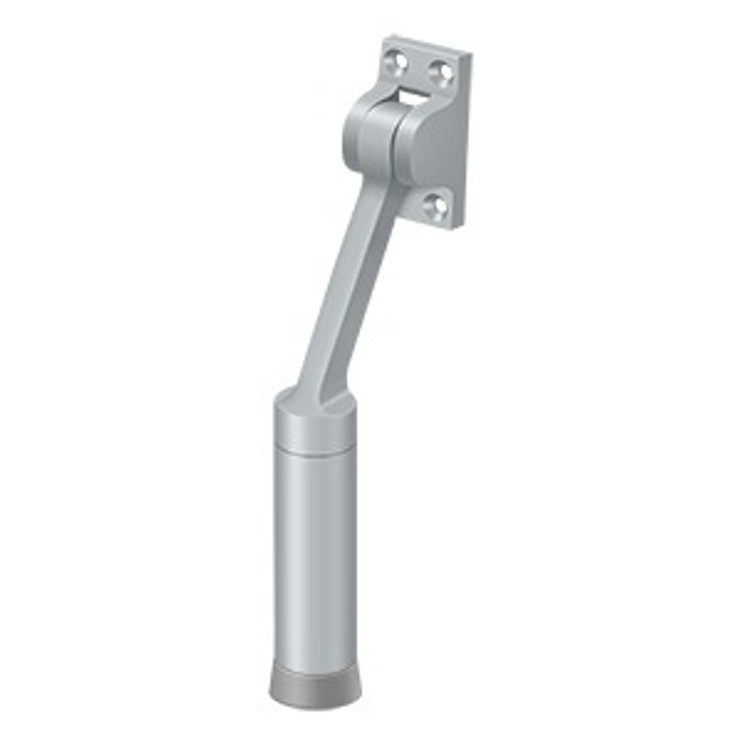 Deltana Kickdown Door Holder 7", Satin Chrome