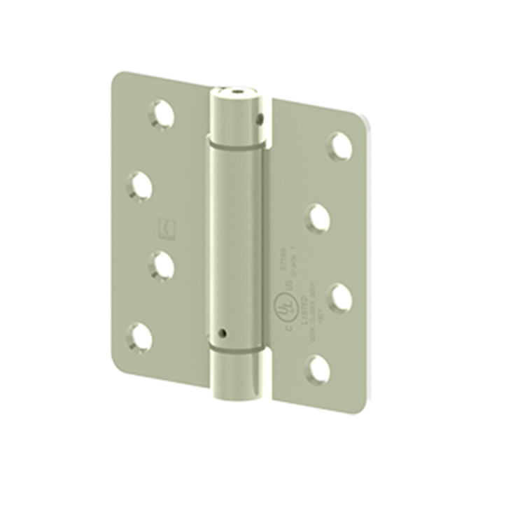 Hager Full Mortise Residential Hinge 1/4" Radius Corner Spring Steel 4" X 4", Prime
